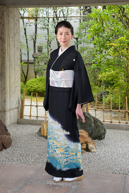 夏用(絽) 加賀 山水柄