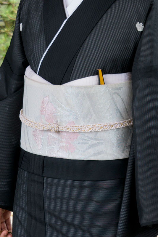 夏用(絽) 波に雪輪 桜
