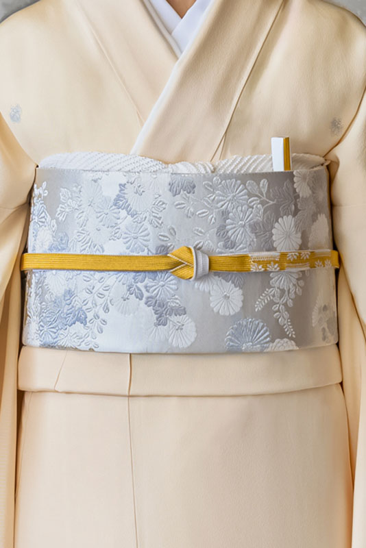 色留袖レンタル フルセット クリーム 菊 牡丹（五つ紋）｜京都 KIMONO
