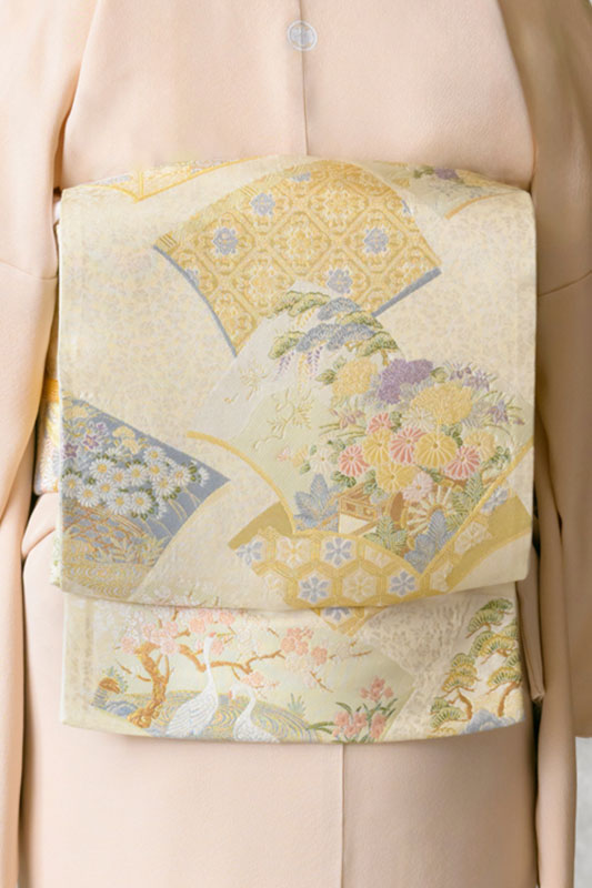色留袖レンタル フルセット ベージュ 道長 菊 梅(五つ紋 色留袖レンタル フルセット ベージュ 道長 菊 梅(五つ紋
