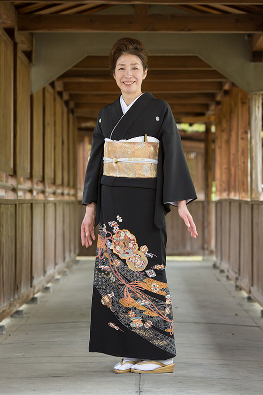 熨斗目 鏡 宝づくし