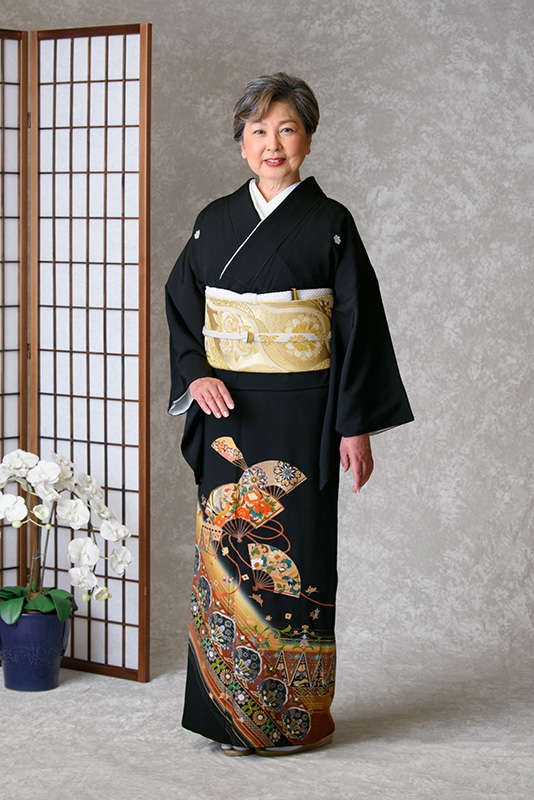 ゆったりサイズ　扇面※小物は写真と異なる場合がございます