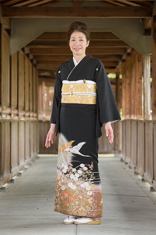 飛鶴に菊※小物は写真と異なる場合がございます