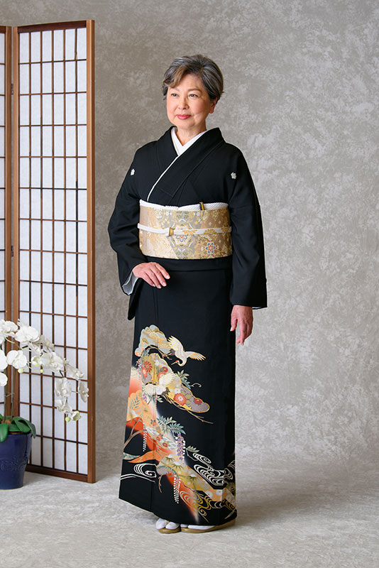 ゆったりサイズ　三階松小鶴※小物は写真と異なる場合がございます
