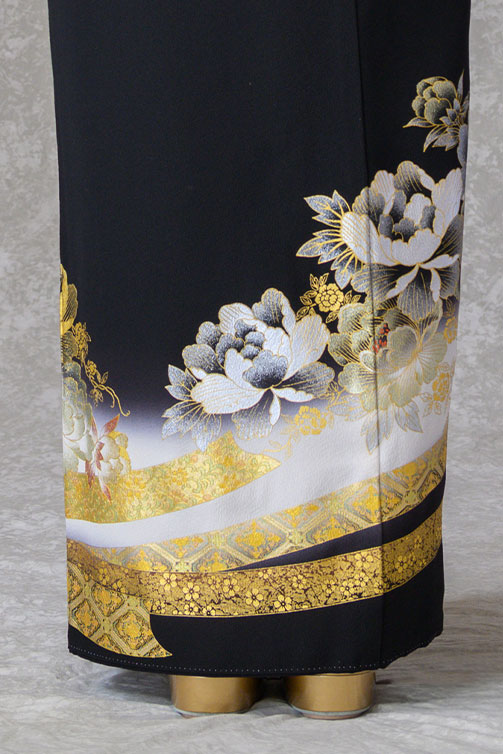 留袖レンタル フルセット 桂由美 金彩 牡丹と熨斗｜京都 KIMONO STYLE