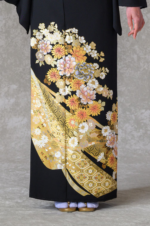 留袖レンタル フルセット 桂由美 金彩 牡丹菊 熨斗｜京都 KIMONO STYLE