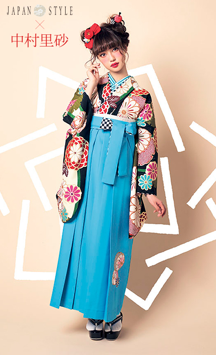 卒業袴 JAPANSTYLE×中村里砂 よろけ/雪輪菊
